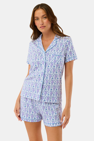 Roller Rabbit Lavender Monkey Polo Pajamas