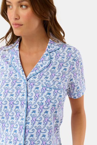 Roller Rabbit Lavender Monkey Polo Pajamas