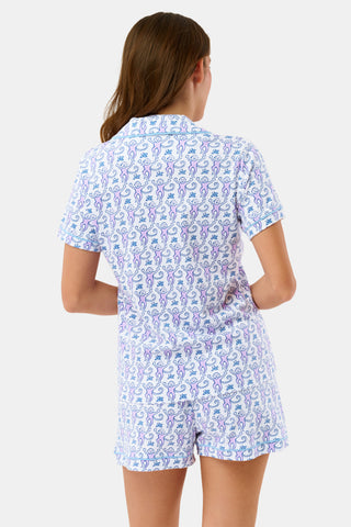 Roller Rabbit Lavender Monkey Polo Pajamas