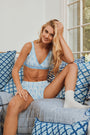 Roller Rabbit Blue Lovely Monkey Leroy Bralette 