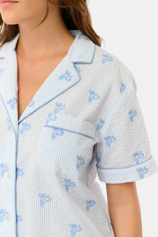 Roller Rabbit Blue Mini Monkey Liza Set