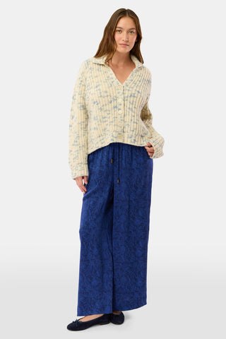 Roller Rabbit Blue Slate Space Dye Dhalia Cardigan