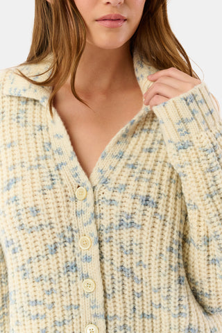 Roller Rabbit Blue Slate Space Dye Dhalia Cardigan