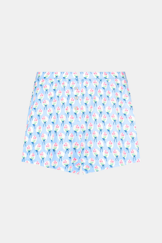 Roller Rabbit Blue Tulip Polka Dot Jones Shortie