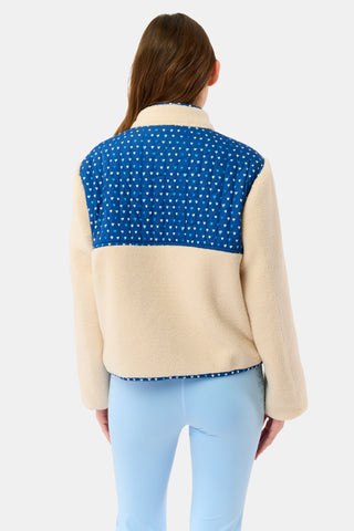 Roller Rabbit Navy Pop Hearts Marina Fleece Jacket