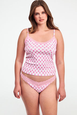 Ditsy Daisy Pointelle Jay Thong