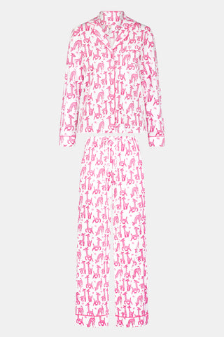 Gigi Giraffe Long Sleeve Polo Pajamas view 2