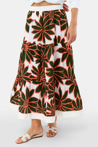 Roller Rabbit Olive Blooming Daisies Carlisa Skirt