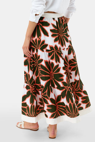 Roller Rabbit Olive Blooming Daisies Carlisa Skirt