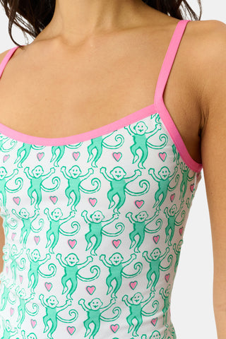 Roller Rabbit Kelly Green Lovely Monkey Clarkson Cami