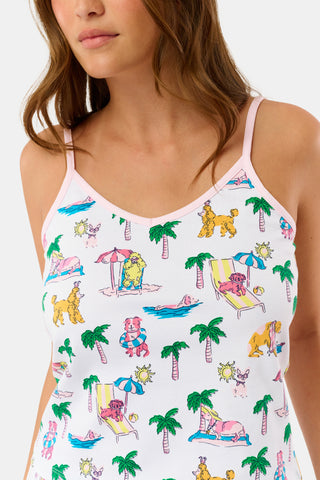 Roller Rabbit Pink Poolside Pups Joanie Pajamas