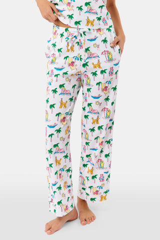 Roller Rabbit Pink Poolside Pups Joanie Pajamas