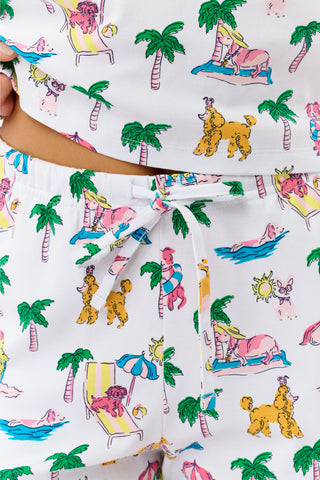 Roller Rabbit Pink Poolside Pups Joanie Pajamas