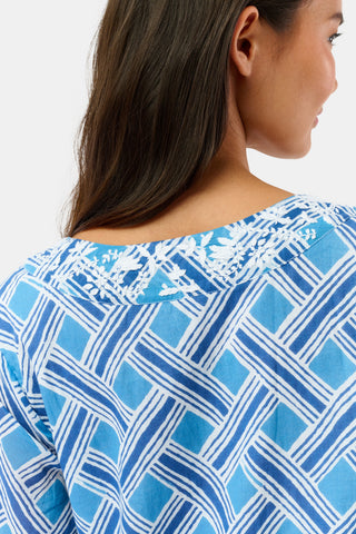 Roller Rabbit Blue Liana Astrella Kurta