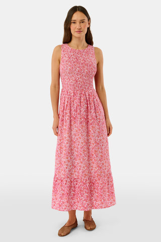 Roller Rabbit Tangerine Suzie Floral Ribbon Emily Dress