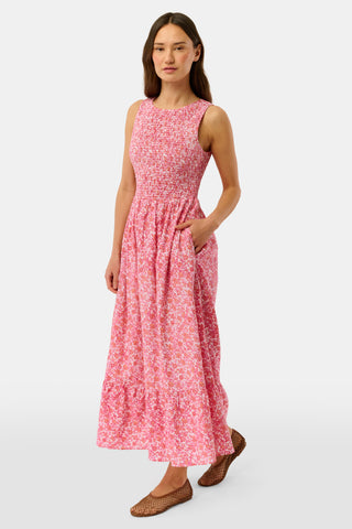 Roller Rabbit Tangerine Suzie Floral Ribbon Emily Dress