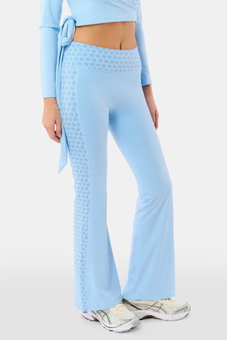 Roller Rabbit Ice Blue Stars Ally Flared Leggings
