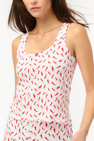 Roller Rabbit Red Picante Astor Tank