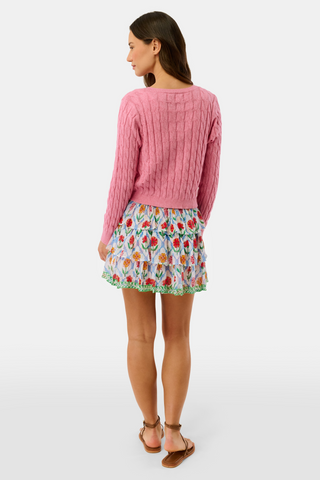 Roller Rabbit Blue Infinity Floral Siggy Skirt