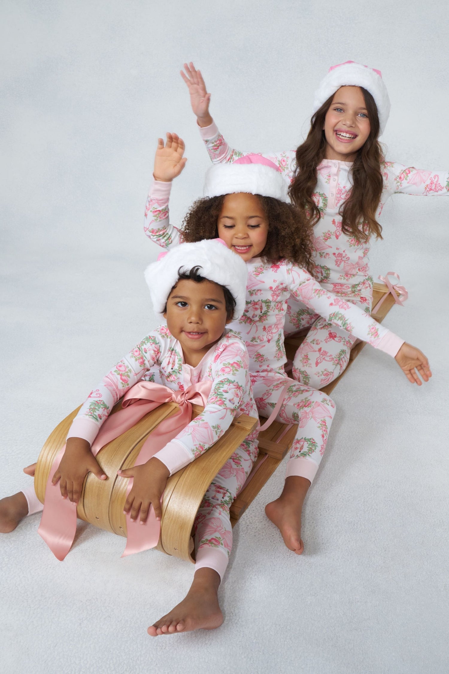 Roller Rabbit x LoveShackFancy Kids Merry Monkey Beaux Pajamas