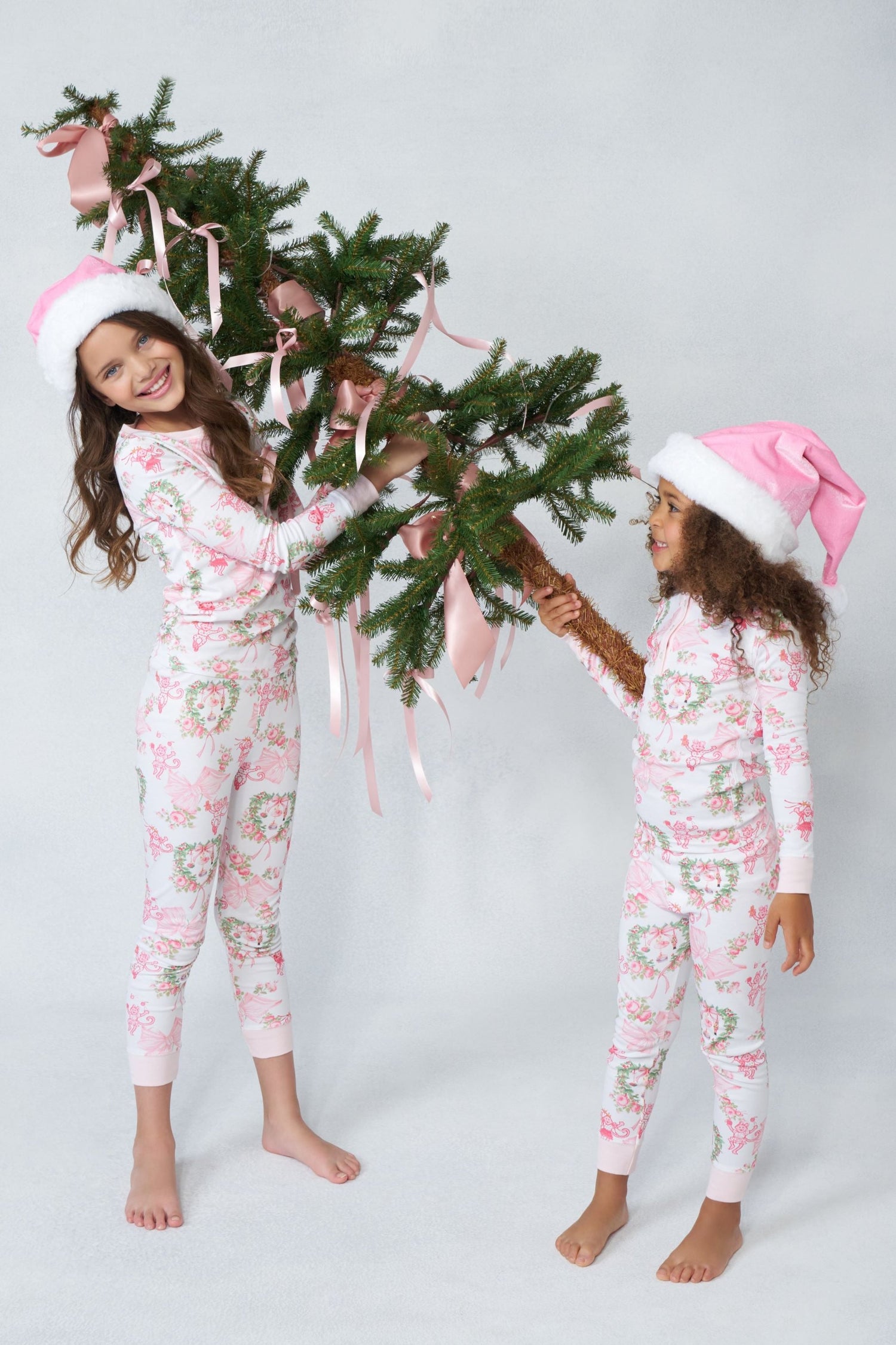 Roller Rabbit x LoveShackFancy Kids Merry Monkey Beaux Pajamas