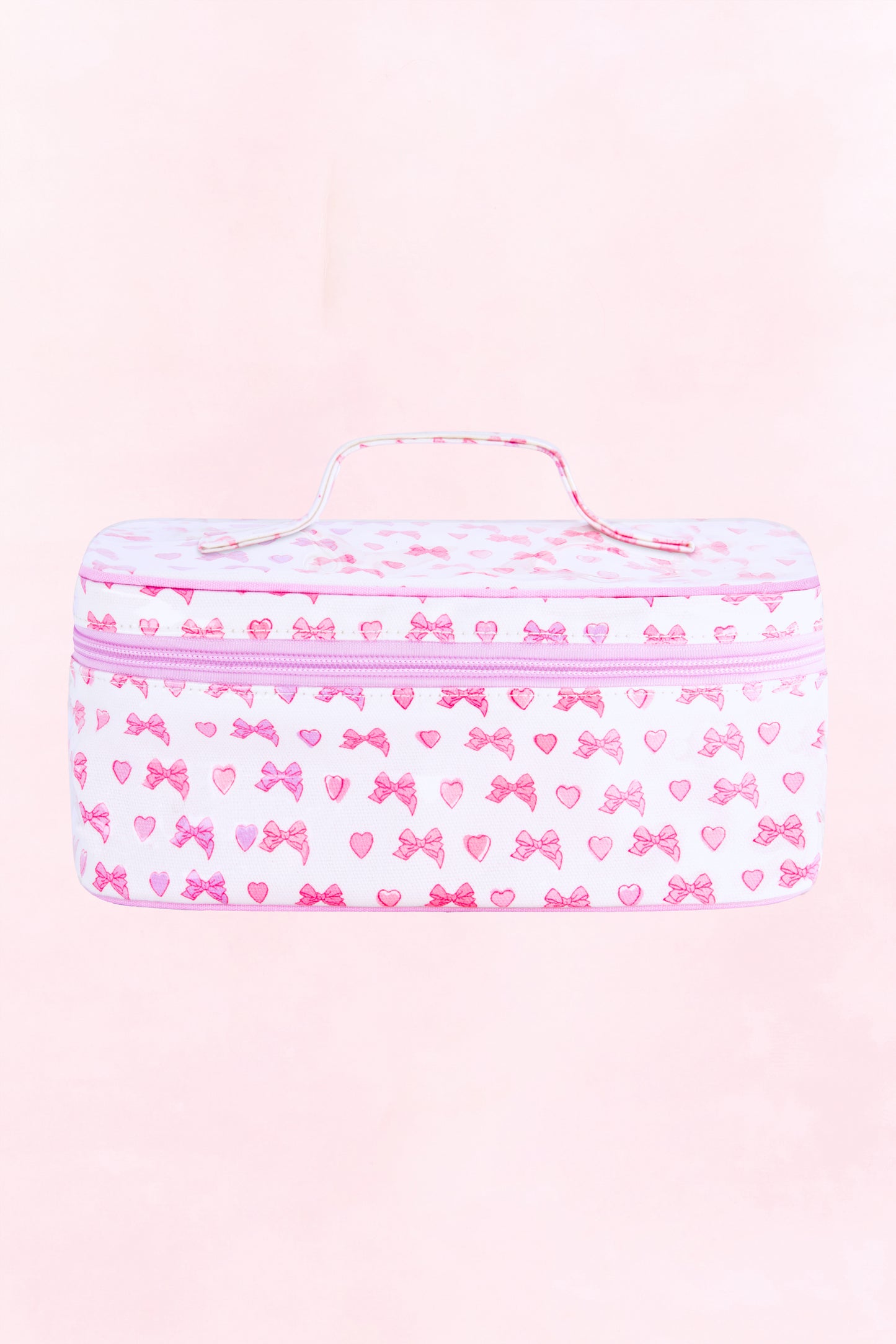 LoveShackFancy x Roller Rabbit Disco Bow Pink Carry All Case view 1