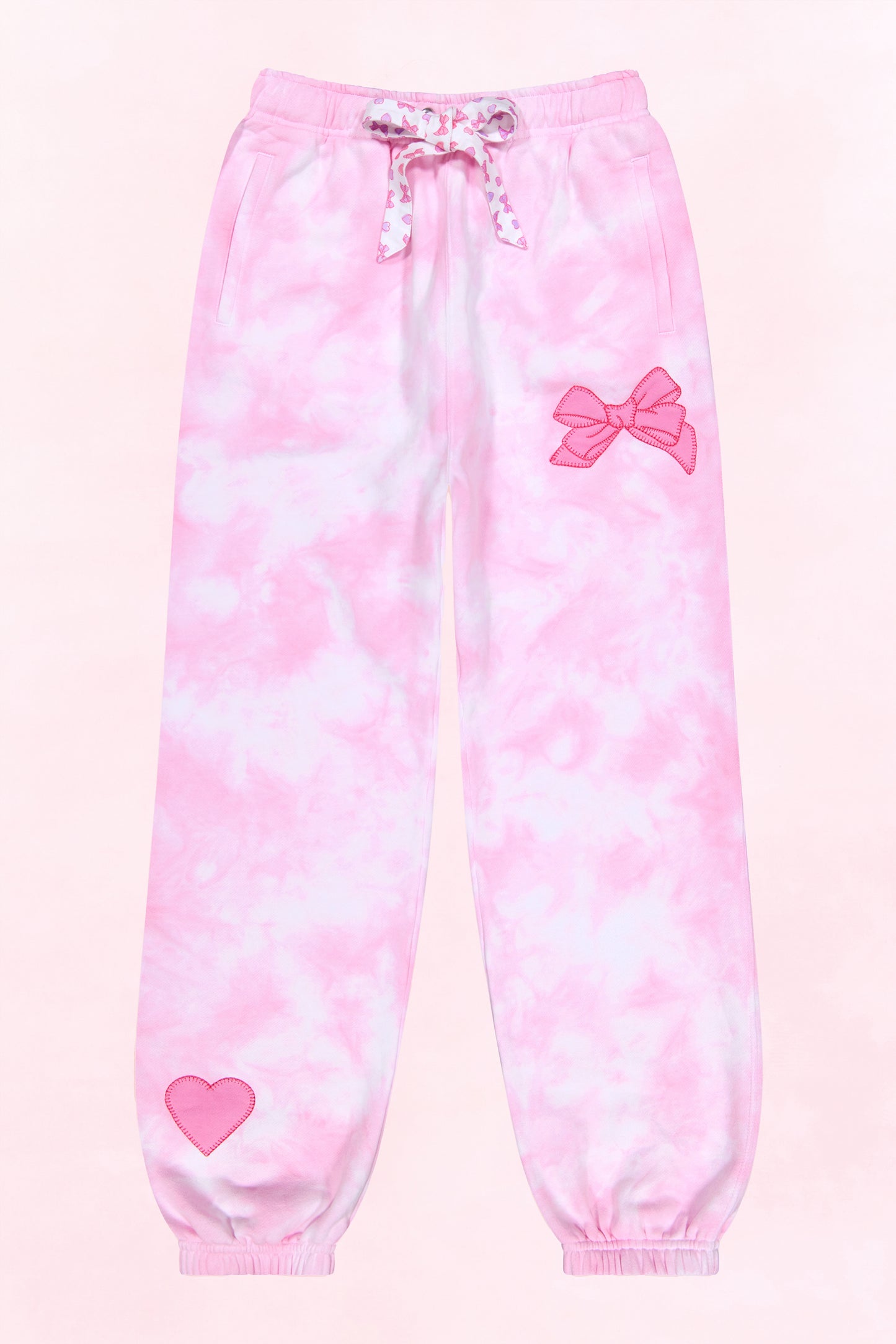 LoveShackFancy x Roller Rabbit Disco Bow Pink Sweatpants view 7