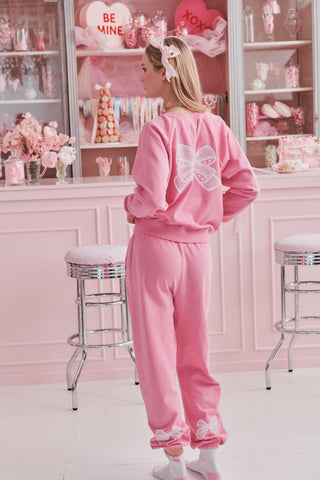 Roller Rabbit Blush Vintage Valentine Sweatpants
