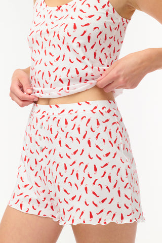 Roller Rabbit Red Picante Sullivan Shortie