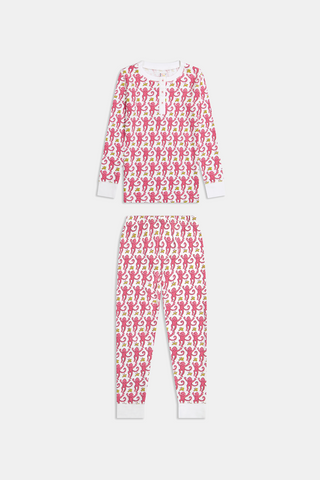 Roller Rabbit Pink Kids Monkey Pajamas