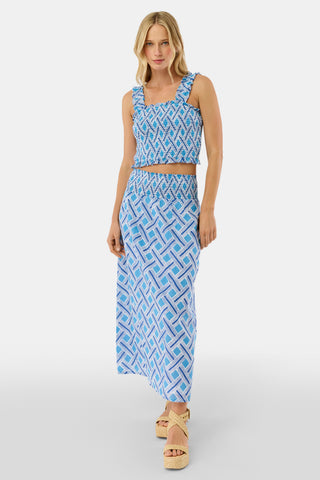 Roller Rabbit Blue Liana Sabrina Top