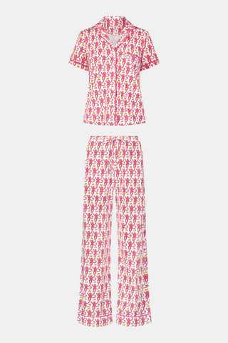 Roller Rabbit Pink Monkey Fiora Set