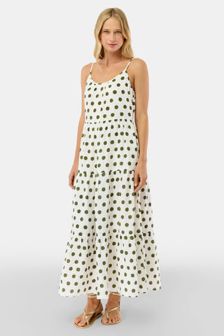 Roller Rabbit Olive Polka Dot Dakota Dress