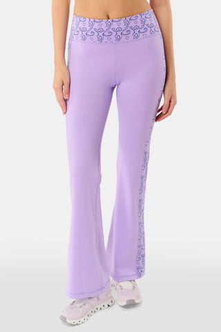 Roller Rabbit Lavender Lovely Monkey Ally Flared Leggings
