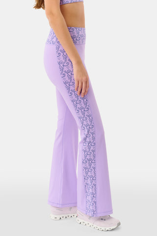 Roller Rabbit Lavender Lovely Monkey Ally Flared Leggings