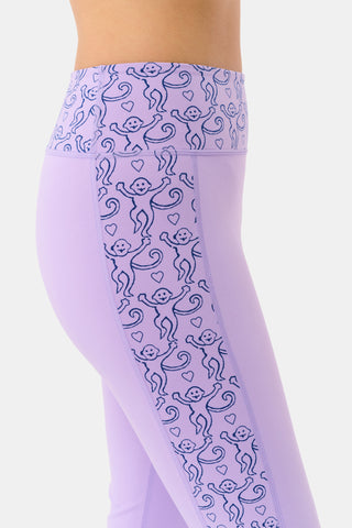 Roller Rabbit Lavender Lovely Monkey Ally Flared Leggings