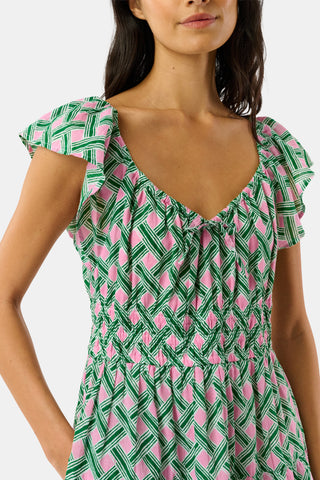 Roller Rabbit Pink Liana Pipette Dress