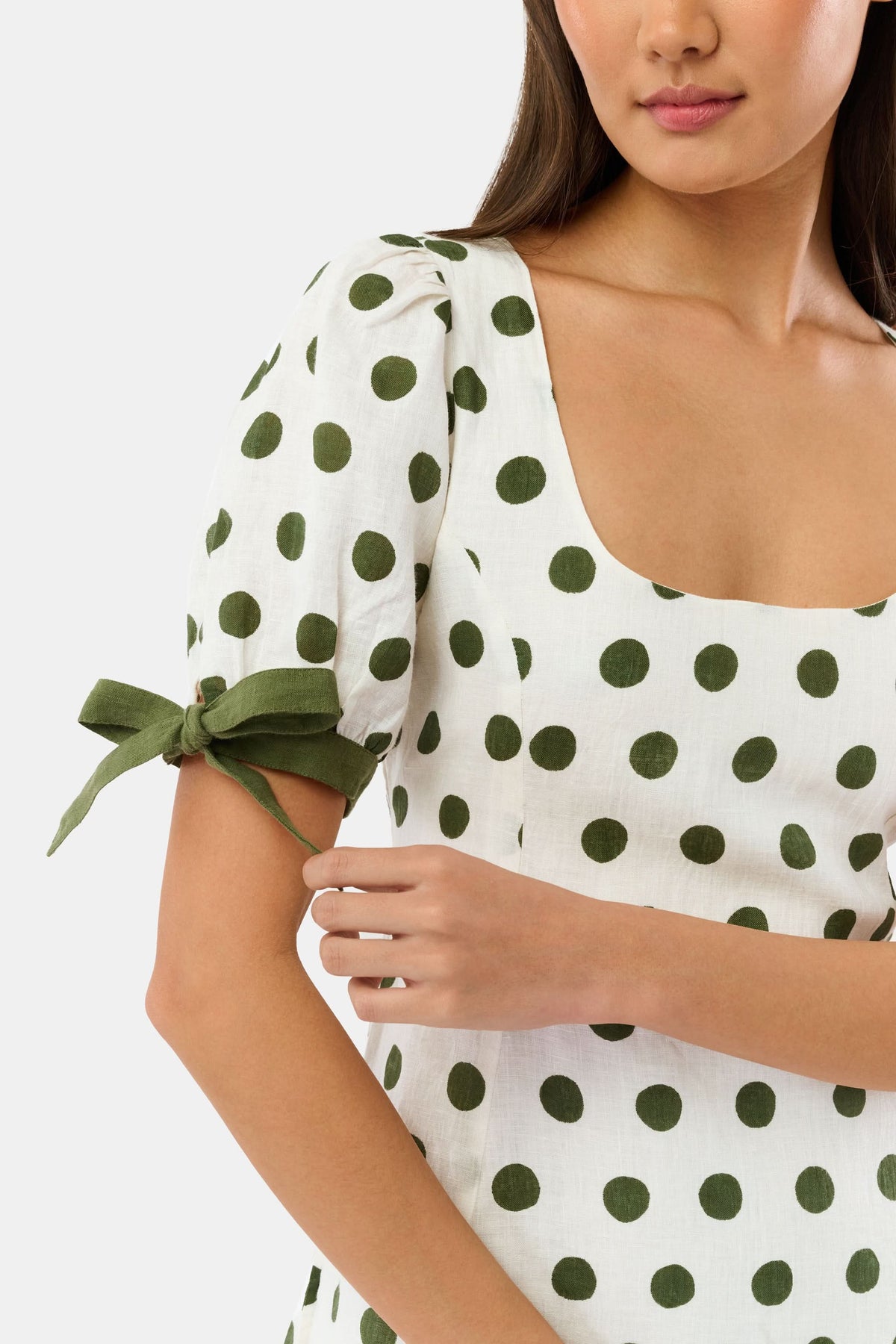 green white polka dot dress Polka Dot Essie Dress