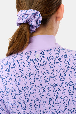 Roller Rabbit Lavender Monkey Celia Quarter Zip
