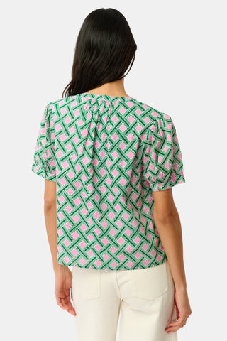 Roller Rabbit Pink Liana Dorian Top