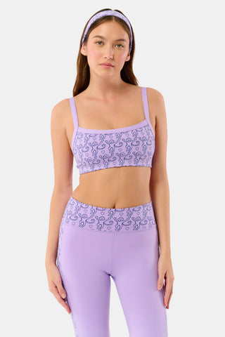 Roller Rabbit Lavender Monkey Keeley Sports Bra