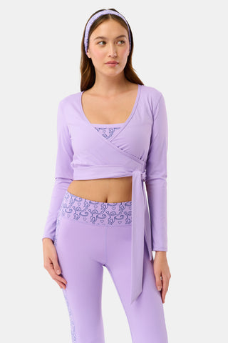 Roller Rabbit Lavender Morgan Wrap Top