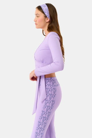 Roller Rabbit Lavender Morgan Wrap Top