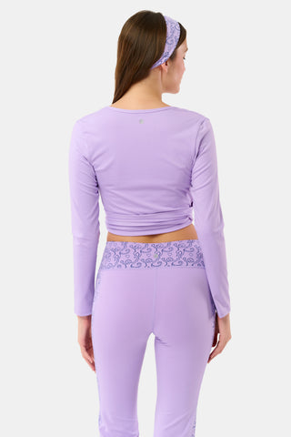 Roller Rabbit Lavender Morgan Wrap Top