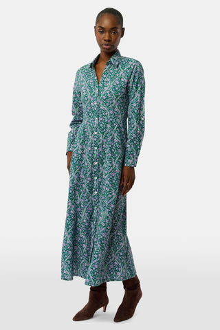 Roller Rabbit Olive Suzie Floral Ribbon Darla Dress