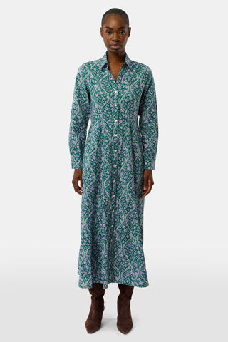 Roller Rabbit Olive Suzie Floral Ribbon Darla Dress