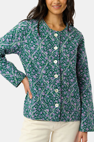 Roller Rabbit Olive Suzie Floral Ribbon Sadie Jacket