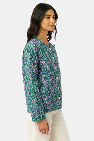 Roller Rabbit Olive Suzie Floral Ribbon Sadie Jacket