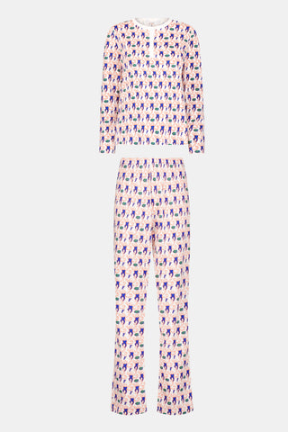 Roller Rabbit Blue Gators Lovely Monkey Pajamas