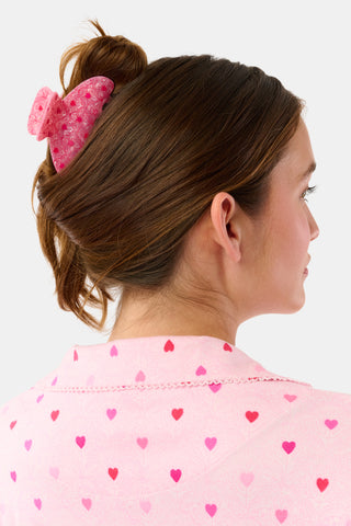 Roller Rabbit Pink Jemina Hearts Claw Clip